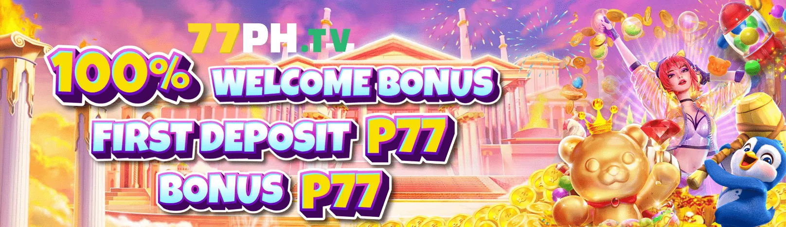 Hình ảnh trò chơi slot với biểu tượng quay thưởng và jackpot