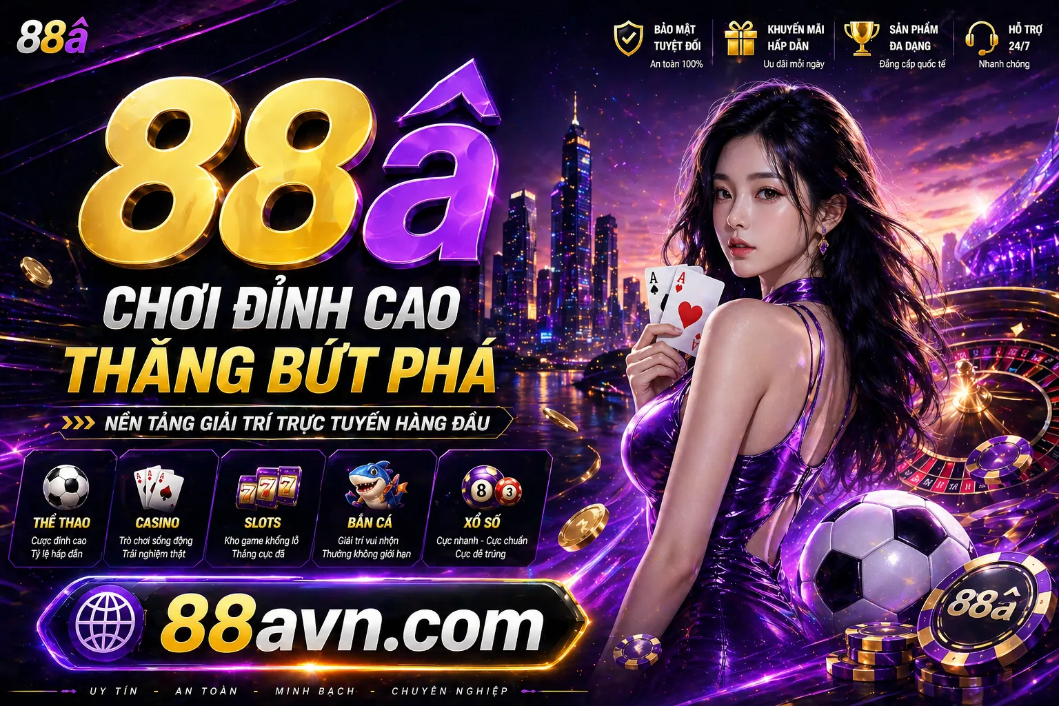 Hình ảnh tổng hợp các trò chơi cá cược thể thao, casino, slot tại 88xeng